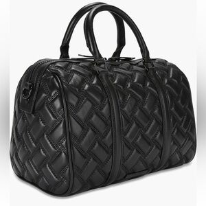 Kurt Geiger Black Woven Crossbody Bag